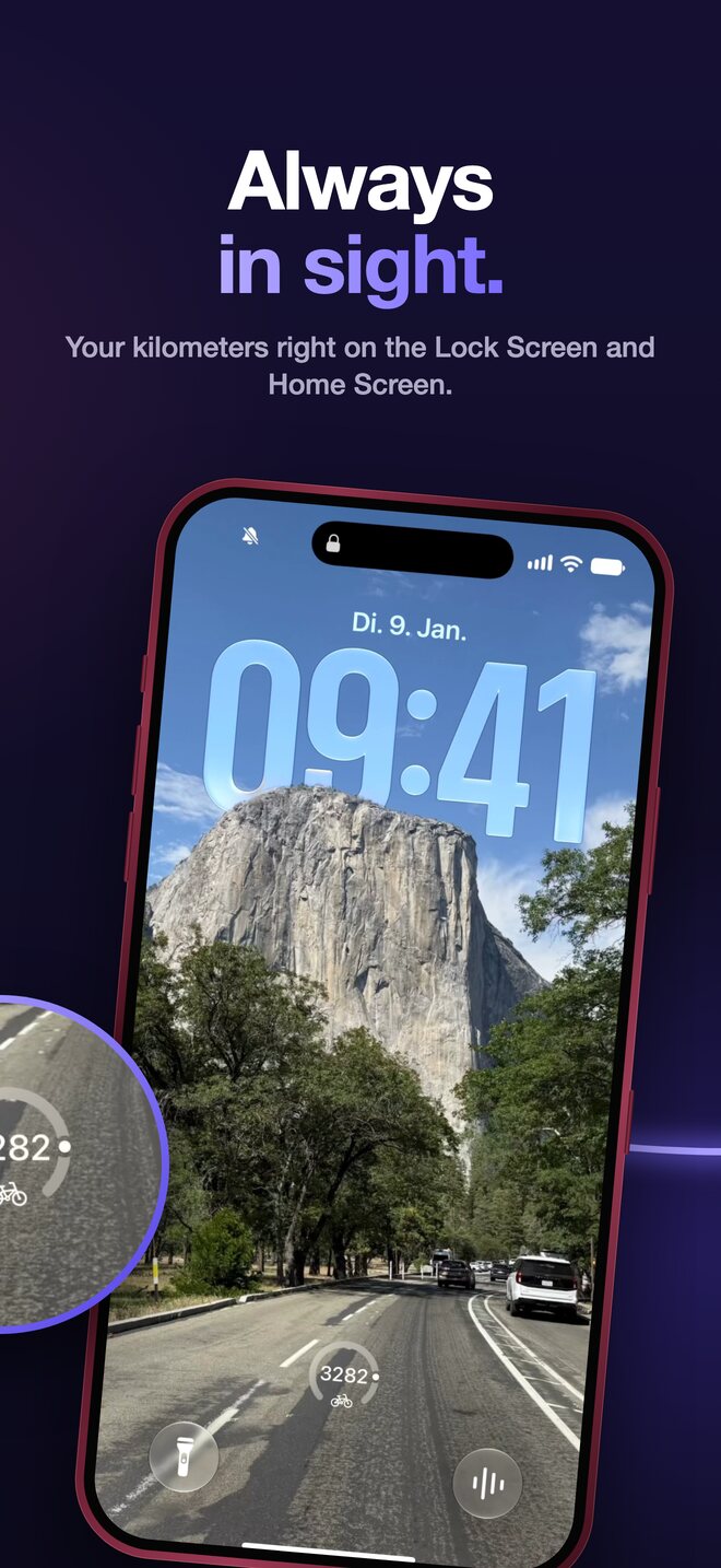 giromatics – Widget auf dem Sperrbildschirm