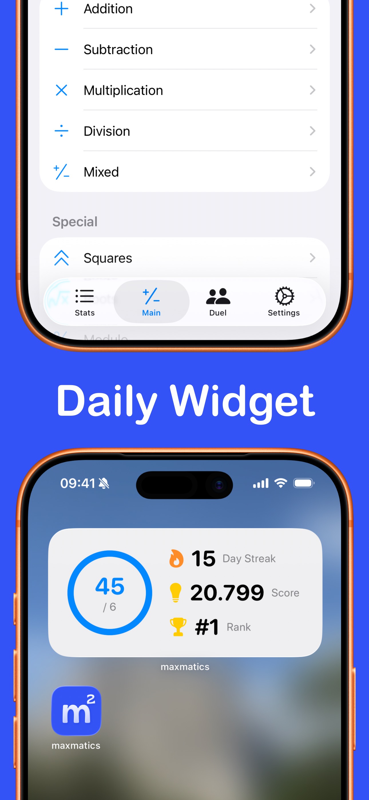 maxmatics Widget